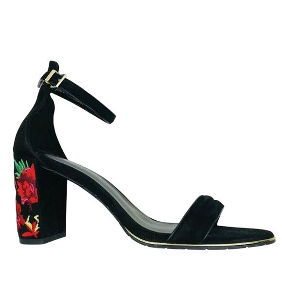 Kenneth Cole Floral Embroidered Heels Lisa - Picture 1 of 10